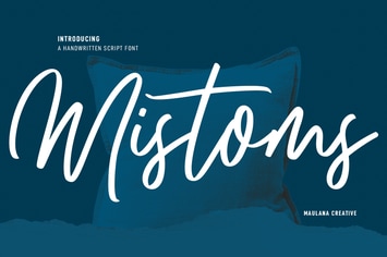 Mistoms Handwritten Script Font