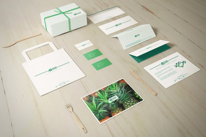 Food Market Identity Branding Mockups