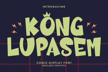Kong Lupasem Comic Display Font