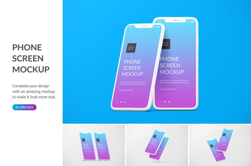 Unicolor Phone Mockup