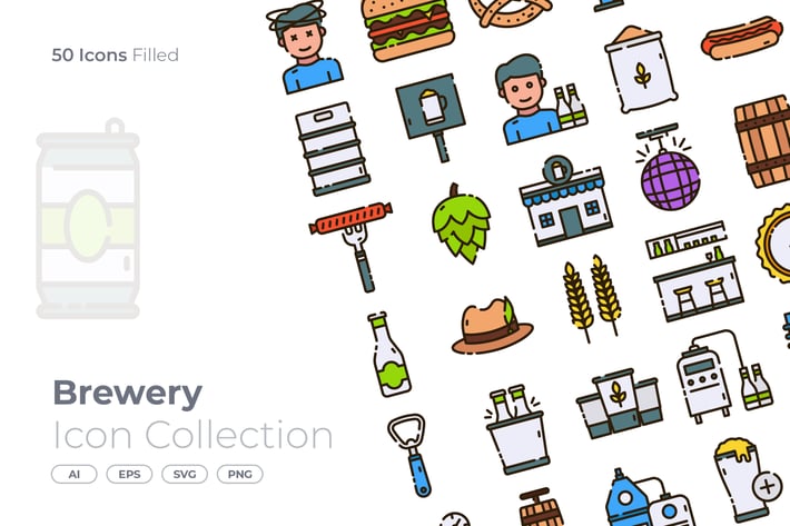 Brewery Filled Icon