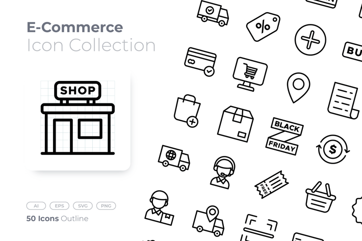 E-Commerce Outline Icon