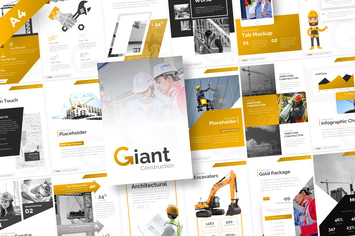 Giant Construction Potrait Presentation Template