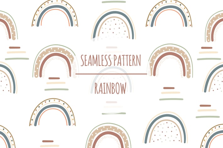 Rainbow – Seamless Pattern