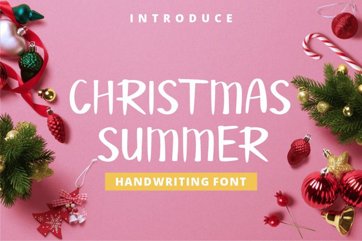 Christmas  Summer Font