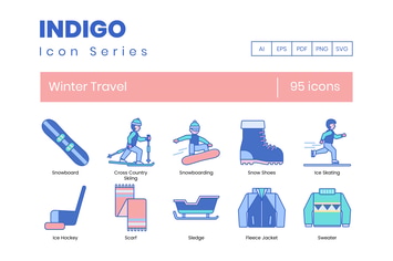 Winter Travel Icons