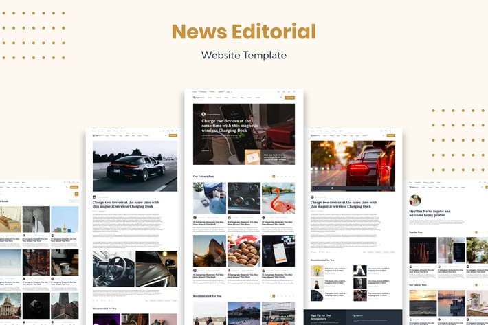 News Editorial Website Template