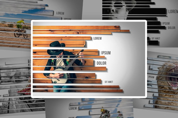 Stripes Photo Frame Template