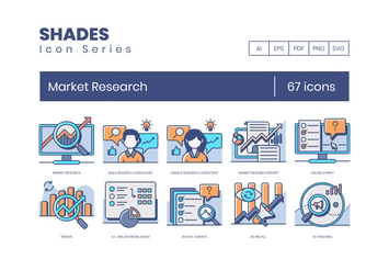 Market Research Icons