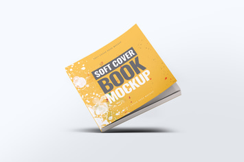 Soft Cover Square Book Mock-Up
