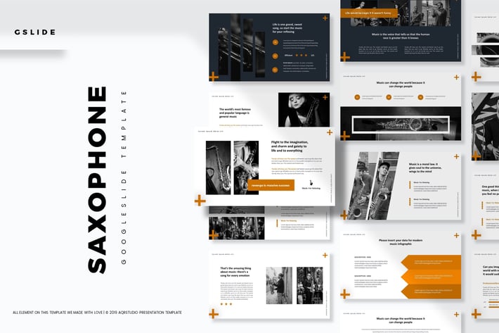 Saxophone - Google Slides Template