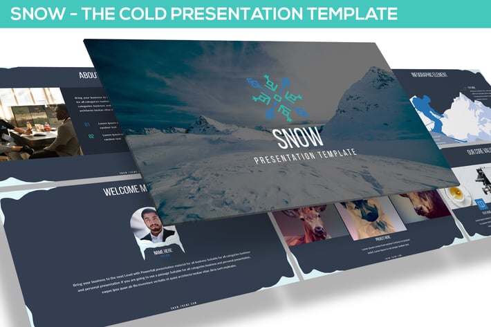 SNOW POWERPOINT PRESENTATION TEMPLATE