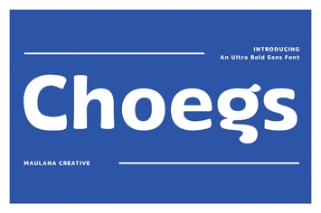 Choegs Ultra Bold Sans Font