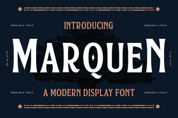Marquen A Modern Display Font 