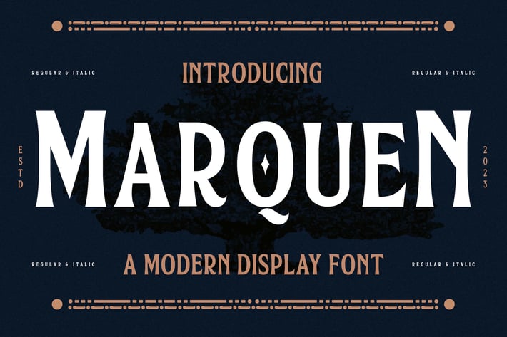 Marquen A Modern Display Font 
