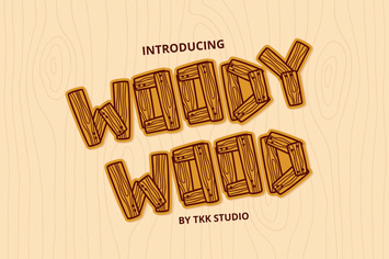 Woody Wood - Kids font