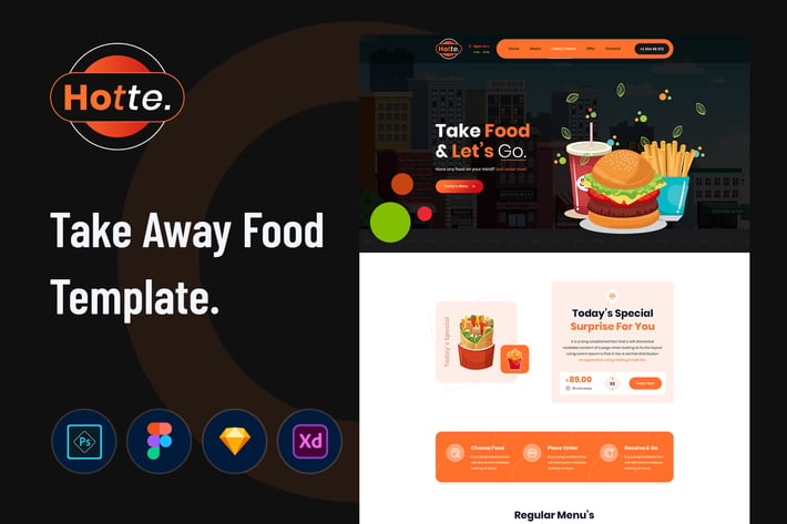 Hotte - Take Away Food Template