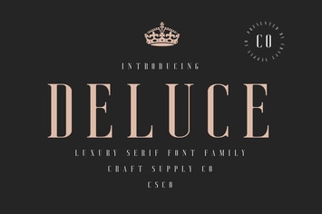 Deluce - Luxury Serif Font