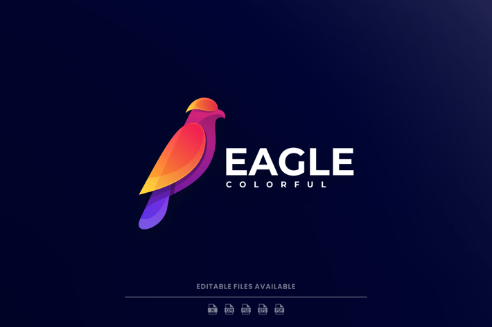 Eagle Gradient Colorful Logo