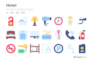 Hotel Color Icon