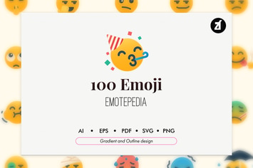 100 Emoji icon pack