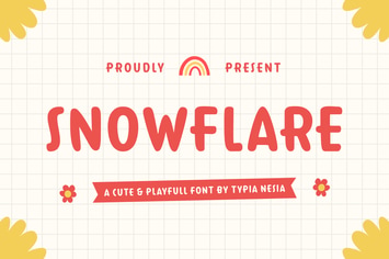 Snowflare - Cute & Playful Font 