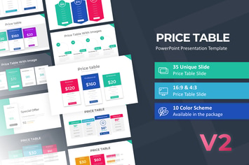 Price Table PowerPoint Template