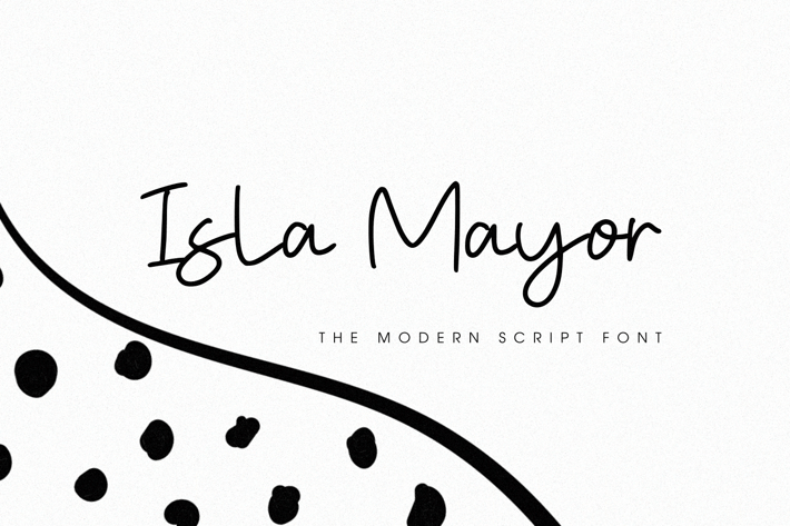 Isla Mayor - The Modern Script Font