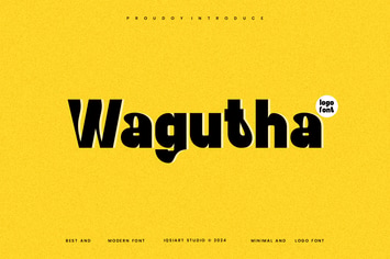 Wagutha - Minimal Logo Font