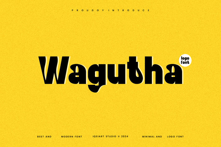 Wagutha - Minimal Logo Font