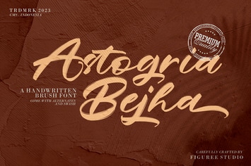 Astogria Bejha - Modern Brush Font