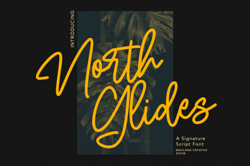 North Glides Signature Script Font