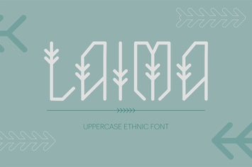 Laima Uppercase Ethnic Font