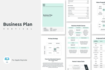 Business Plan Vertical Keynote Template