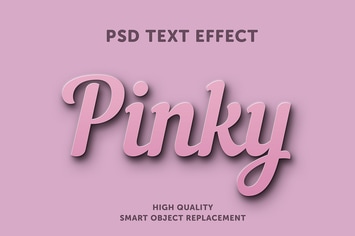 Pinky text effect