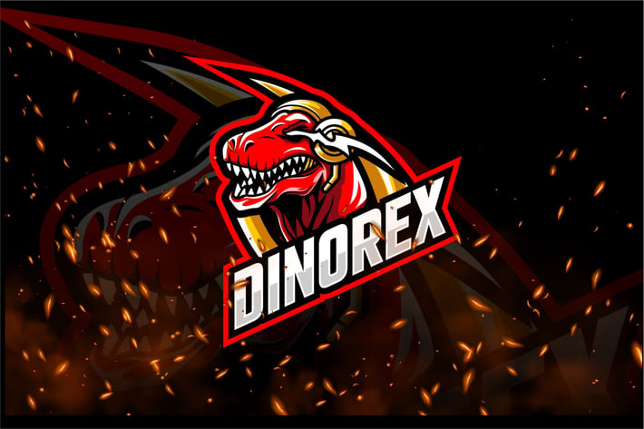 Dinorex E-Sport and Sport Logo Template