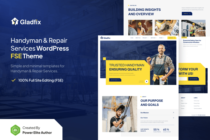 Gladfix – Handyman & Repair Services WordPress The
