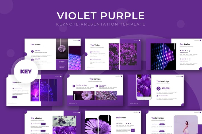 Violet Purple - Keynote Template