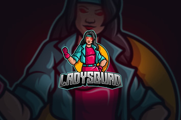 Lady Squad - Mascot & Esport Logo