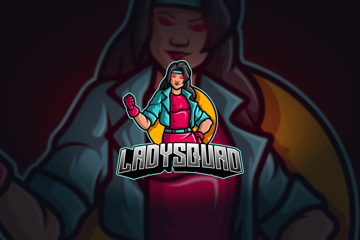 Lady Squad - Mascot & Esport Logo