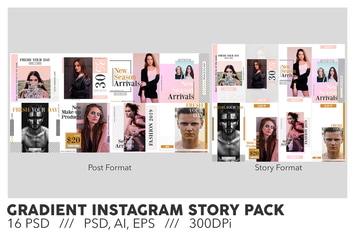 Gradient Story and Post Template