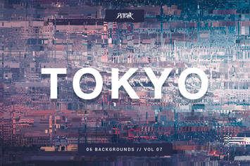 Tokyo | City Glitch Backgrounds | Vol. 07