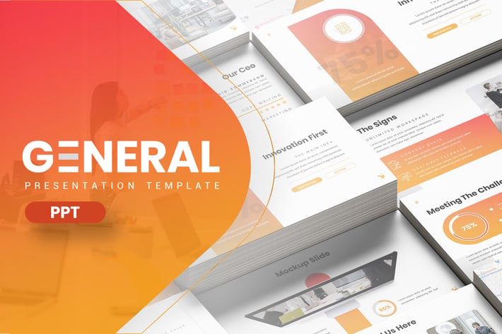 General - Hexagonal Company Powerpoint Template
