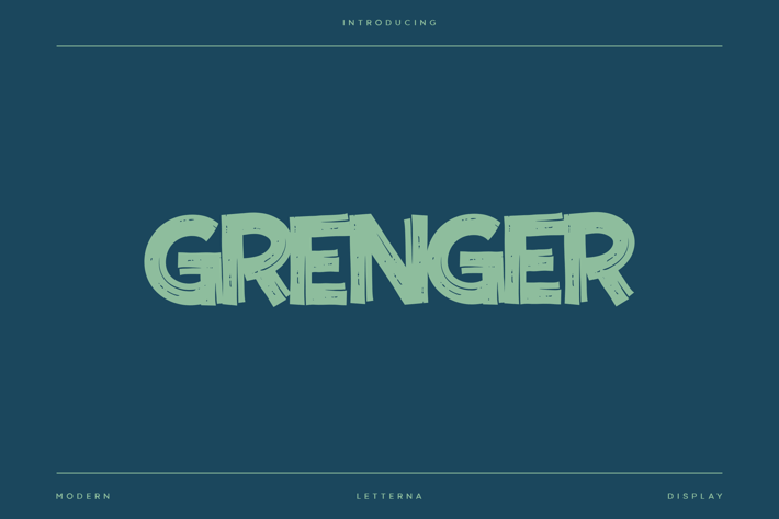 Grenger - Modern Brush Font