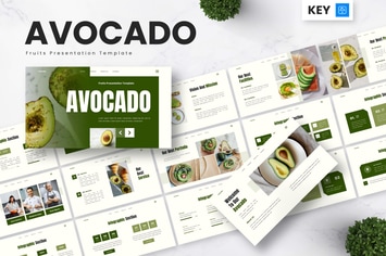 Avocado - Fruits Keynote Templates