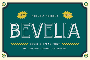 Bevelia - Bevel Display Font