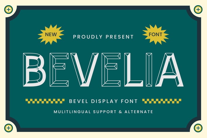 Bevelia - Bevel Display Font