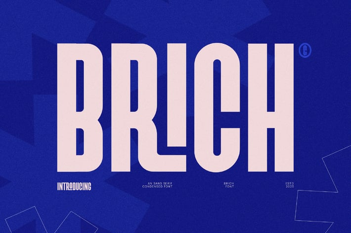 Brich Ligature Futuristic Sans Serif Font Typeface