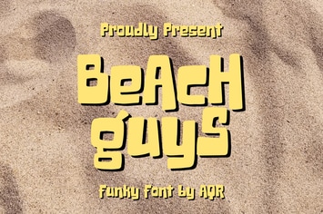 Beach Guys - Funky Font