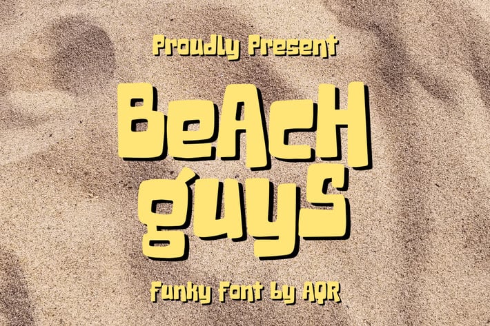 Beach Guys - Funky Font